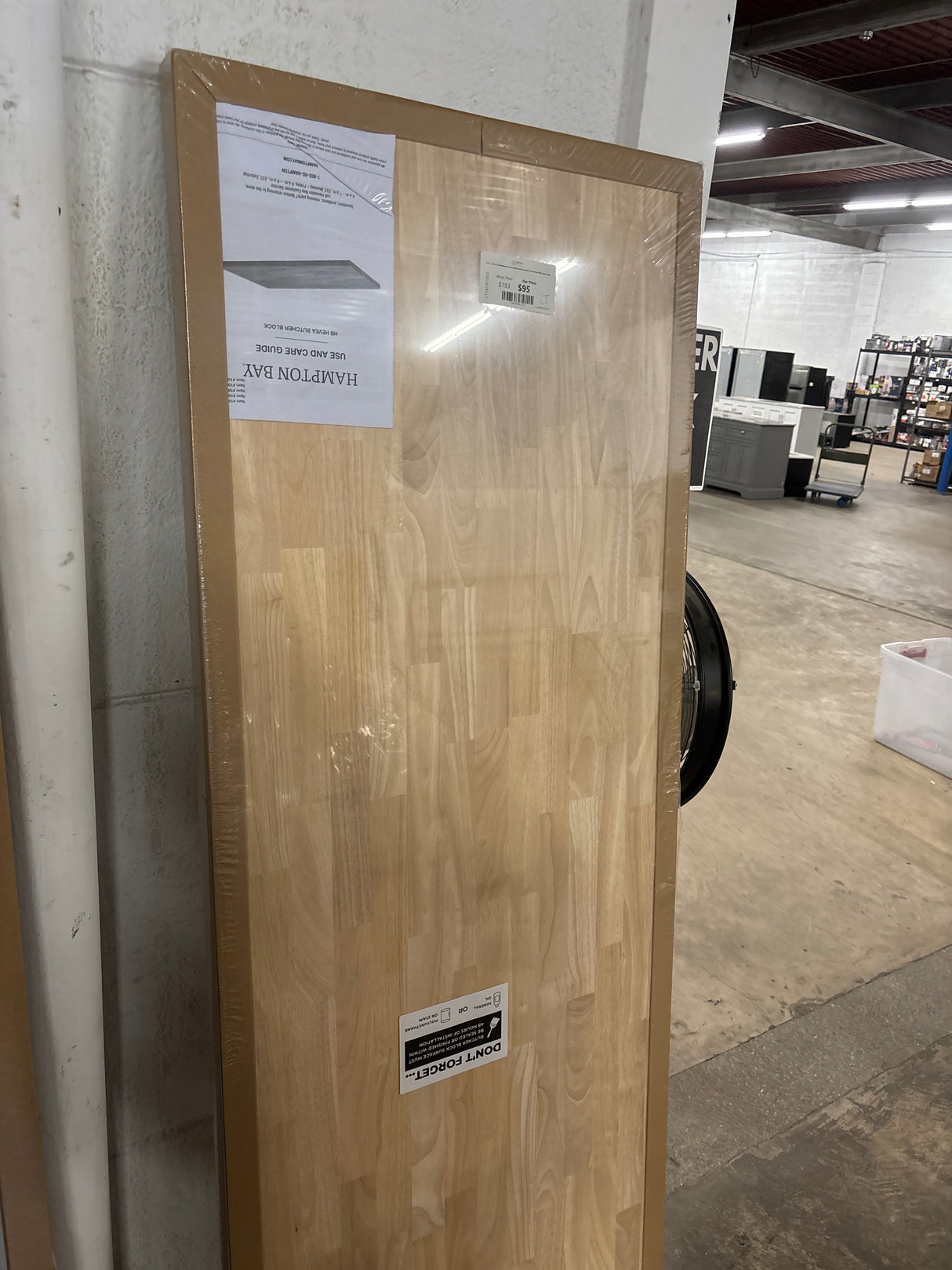 6 ft. L x 25 in. D Unfinished Hevea Solid Wood Butcher Block Countertop With Square Edge