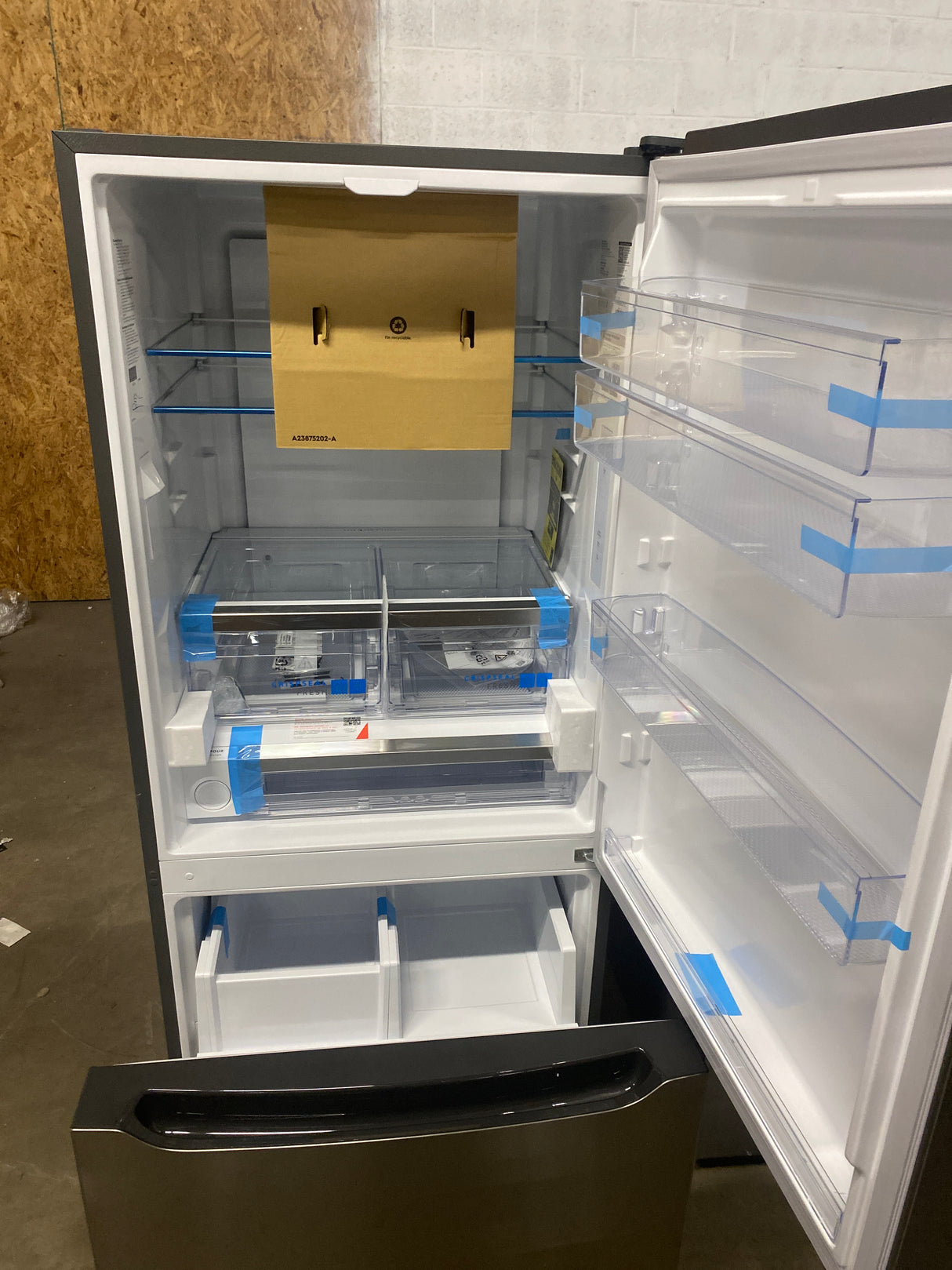 Gallery 30 in. 20.3 cu. ft. Bottom Freezer Refrigerator in Smudge-Proof Stainless Steel with Internal Water Dispenser