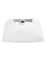 Sublime Pedestal Bathroom Ceramic Vessel Sink Round Single Faucet Hole in White
