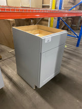 Shaker 21 in. W x 24 in. D x 34.5 in. H Assembled Base Kitchen Cabinet in Dove Gray with Ball-Bearing Drawer Glides