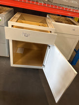 Westfield Feather White Shaker Stock Assembled Base Kitchen Cabinet (24 in. W x 23.75 in. D x 35 in. H)