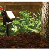 150-Watt Equivalent Low Voltage Black Integrated LED Outdoor Landscape Flood Light with 3 Levels of Intensity