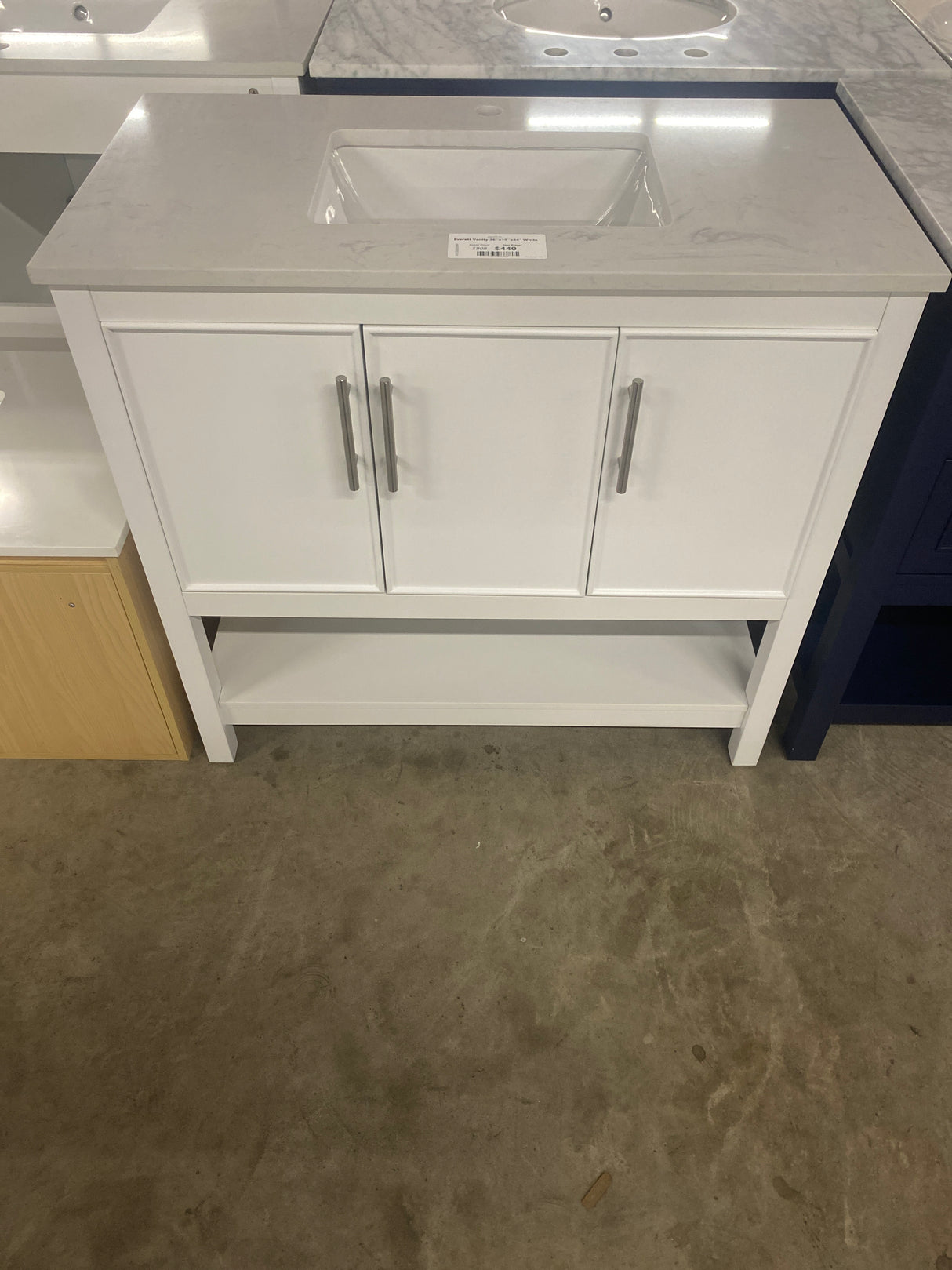 Everett Vanity 36''x19''x34" White