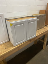 Hampton 30 in. W x 12 in. D x 24 in. H Assembled Wall Bridge Cabinet in Satin White