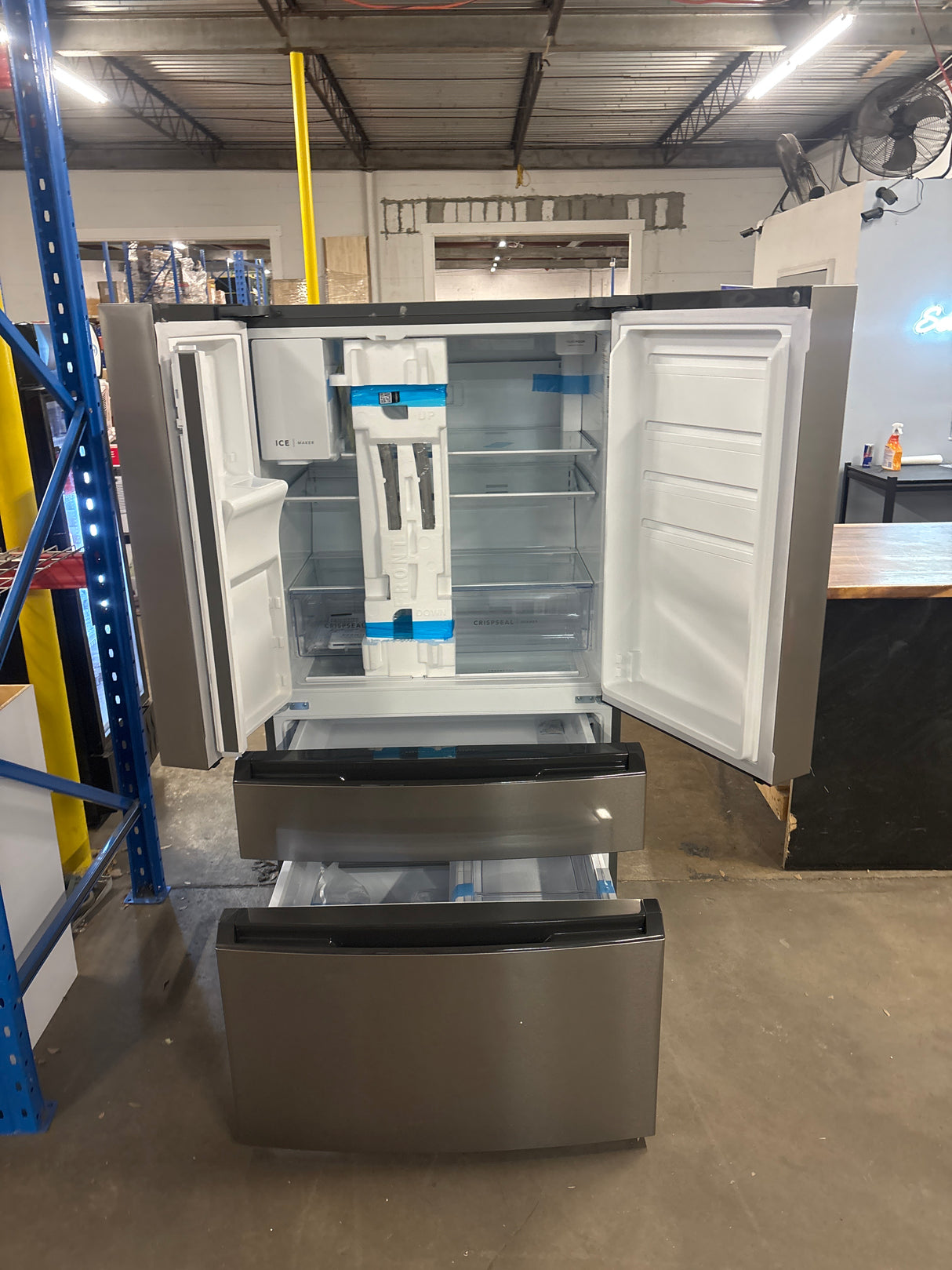 36 in. 26 cu. ft. Standard-Depth 4-Door French Door Refrigerator in Fingerprint-Resistant Stainless Steel Look