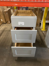 Shaker Dove Gray Stock Assembled Drawer Base Kitchen Cabinet with Drawer Glides (18 in. x 34.5 in. x 24 in.)