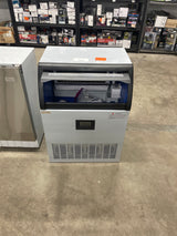 24 in. 300 lbs. Per Day Ice Maker in Silver 7,800 + Ice Cube Daily with Internal Blue LED Lighting and Adjustable Height