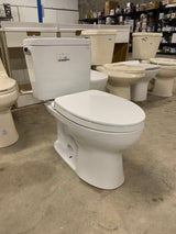 Drake 2-Piece 1.6 GPF Single Flush Elongated Standard Height Toilet in Cotton White, SoftClose Seat Included