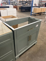 Doveton 36 in. Single Sink Sage Green Bath Vanity without Top (Assembled)