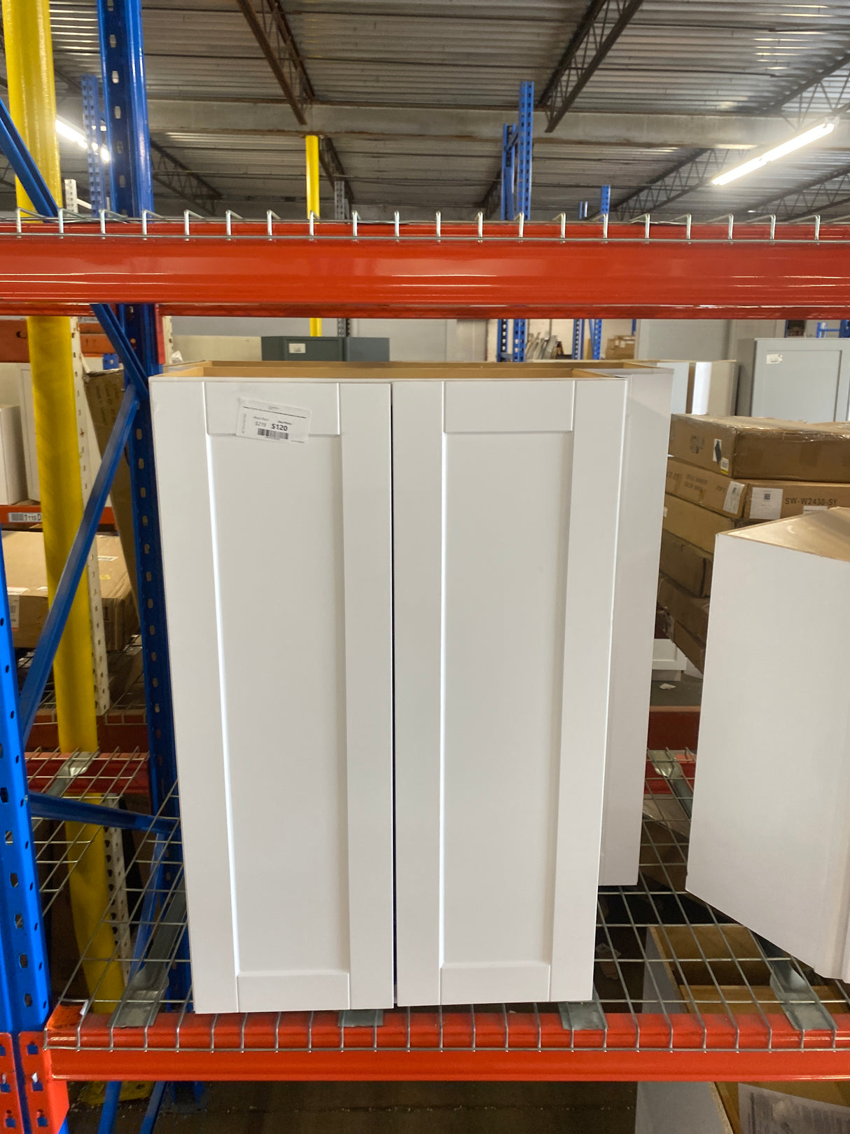 Shaker 27 in. W x 12 in. D x 42 in. H Assembled Wall Cabinet in Satin White