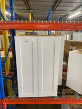 Shaker 27 in. W x 12 in. D x 42 in. H Assembled Wall Cabinet in Satin White