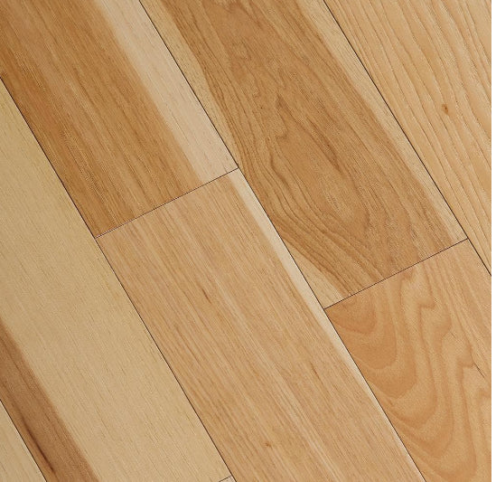 Natural Hickory 3/8 in. T x 5 in. W Wire Brushed Engineered Hardwood Flooring (19.7 sqft/case)