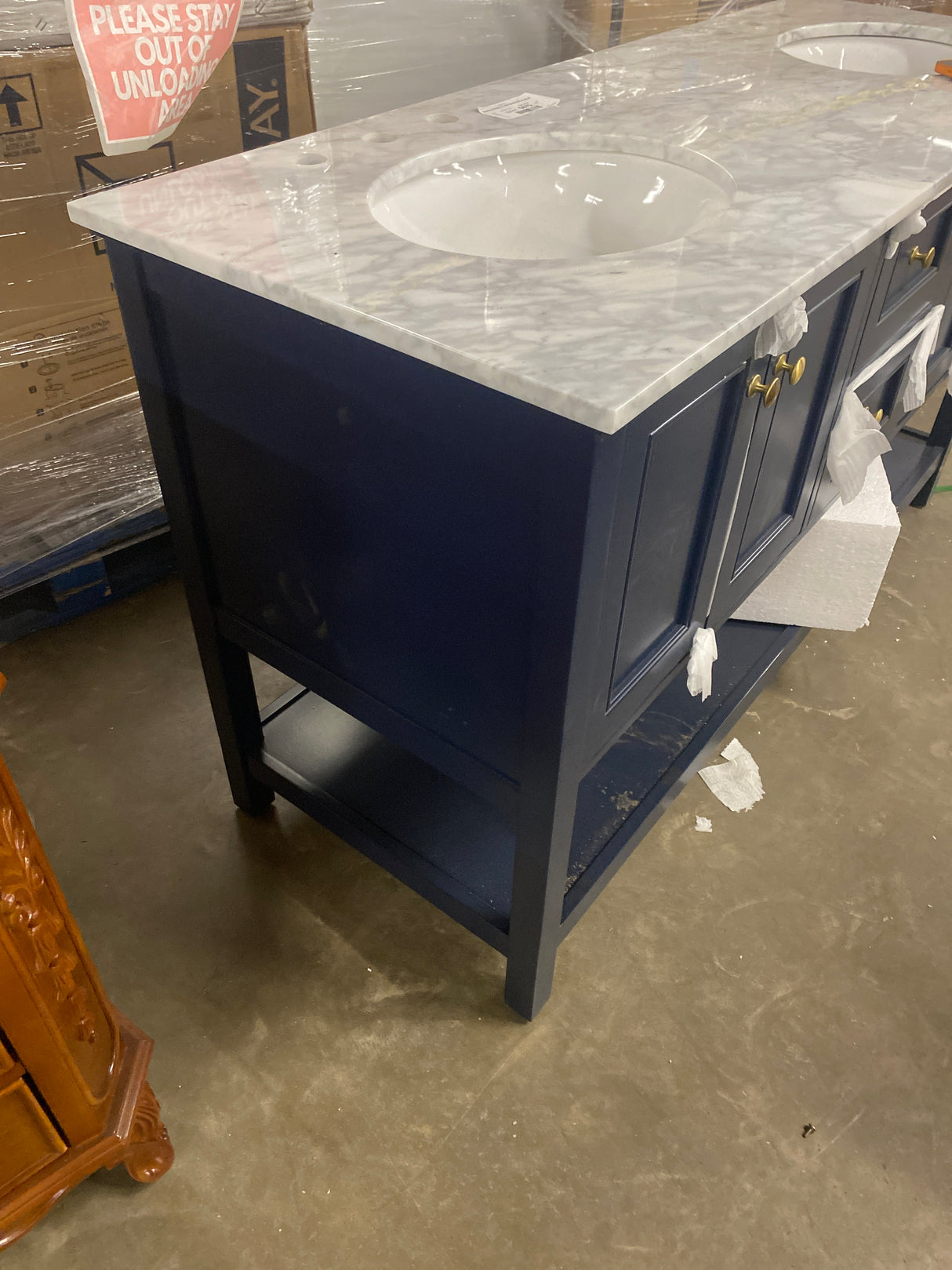 Sterling Vanity 1dw 60x22x34 in Blue