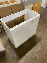 Alessio 32 in. Single Sink PVC White Standing Bath Vanity with