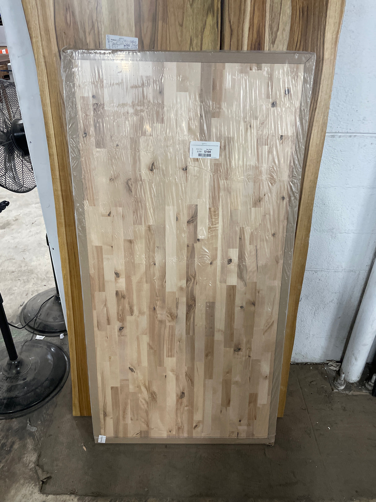 5 ft. L x 30 in. D Unfinished Birch Solid Wood Butcher Block Desktop Countertop With Eased Edge