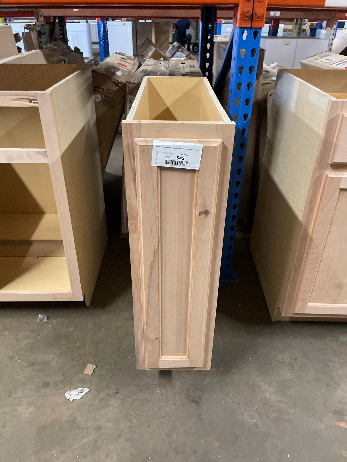 Hampton Assembled 9x34.5x24 in. Base Cabinet in Unfinished Beech