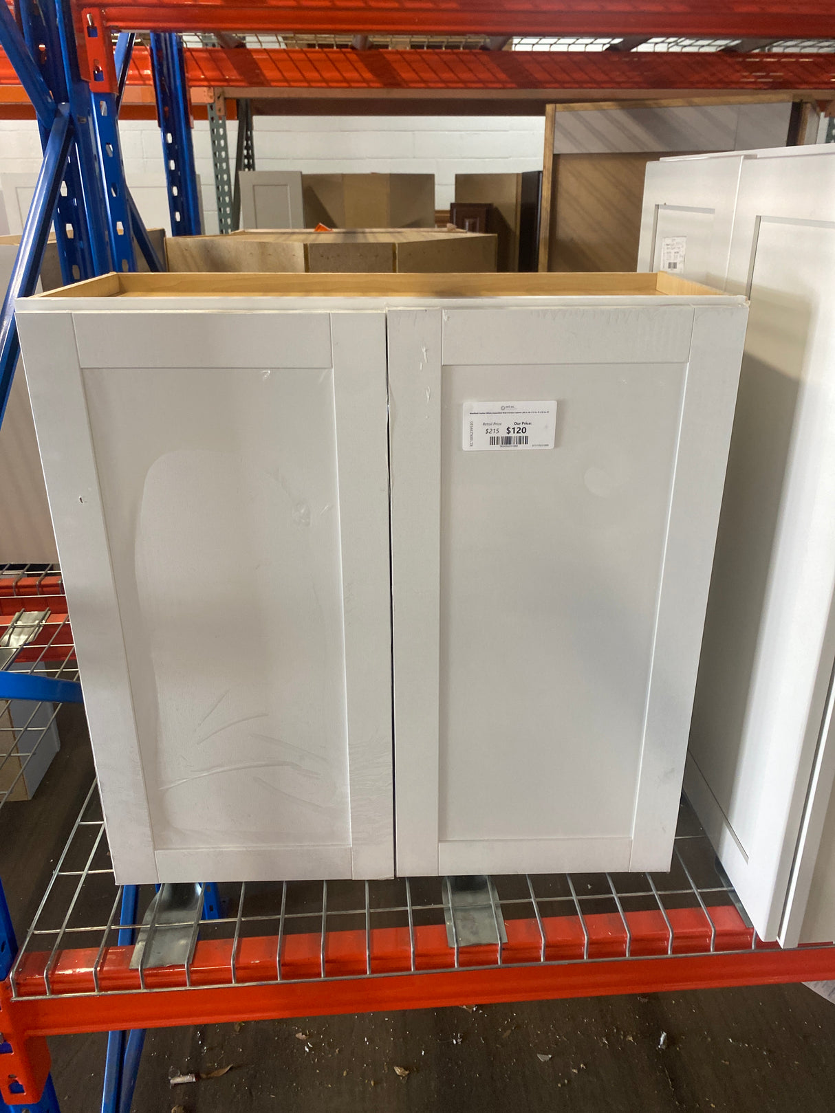 Westfield Feather White Assembled Wall Kitchen Cabinet (30 in. W x 12 in. D x 30 in. H)