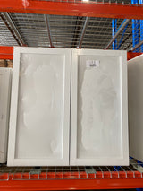 Courtland Polar White Finish Laminate Shaker Stock Assembled Wall Kitchen Cabinet 36 in. x 36 in. x 12 in.