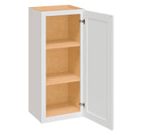 Westfield Feather White Shaker Stock Assembled Wall Kitchen Cabinet (15 in. W x 12 in. D x 30 in. H)