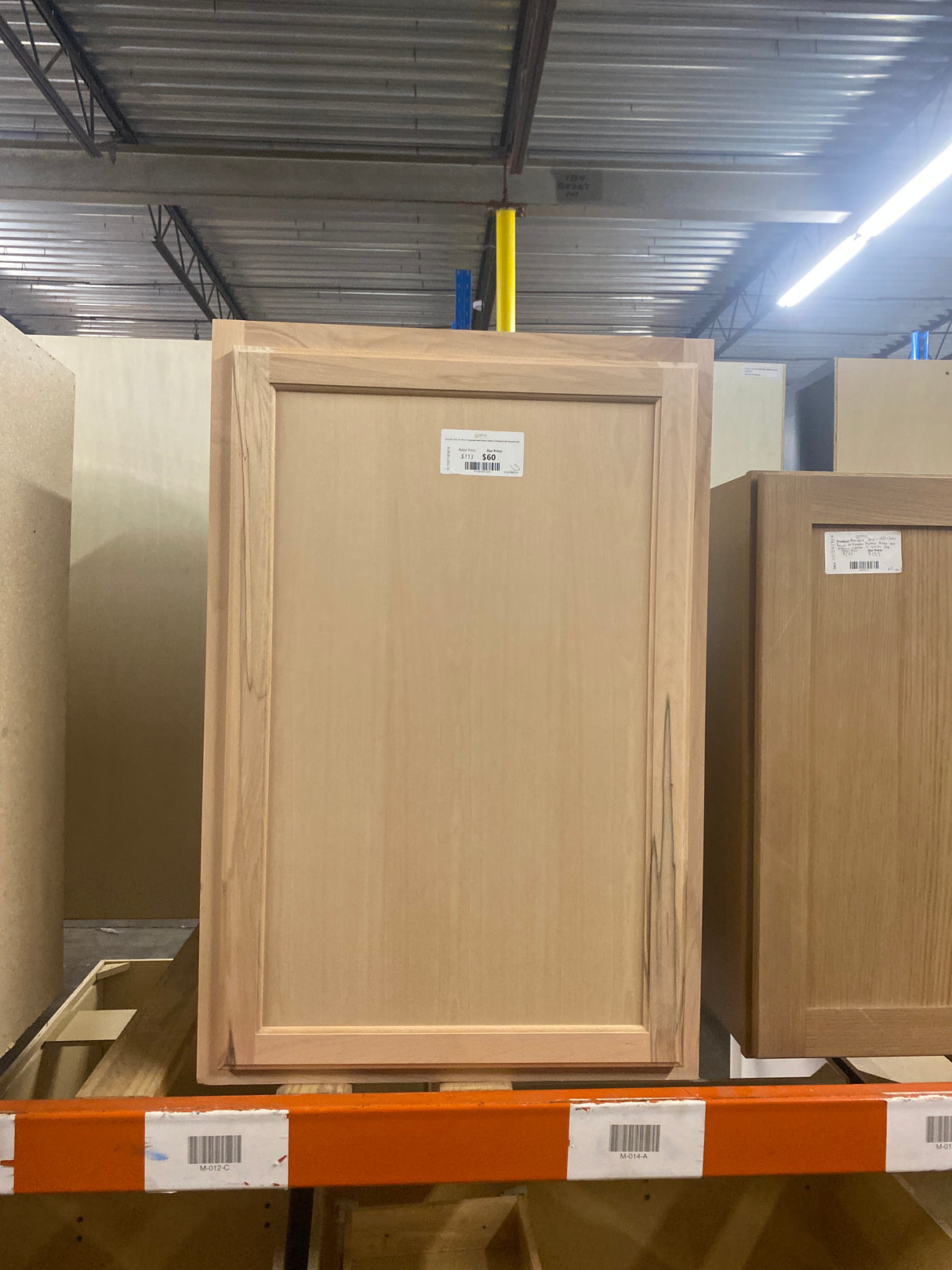 24 in. W x 12 in. D x 36 in. H Assembled Wall Kitchen Cabinet in Unfinished with Recessed Panel