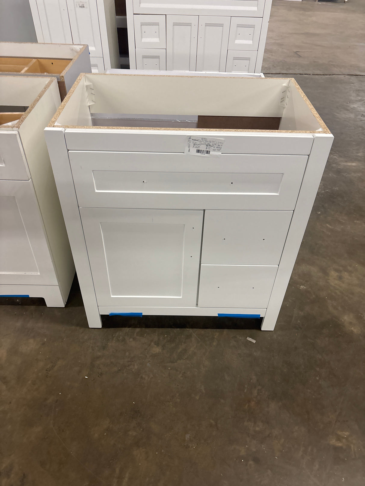 Clady 31 in. W x 19 in. D x 35 in. H Single Sink Freestanding Bath Vanity in White Without Top