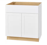 Avondale 33 in. W x 24 in. D x 34.5 in. H Ready to Assemble Plywood Shaker Sink Base Kitchen Cabinet in Alpine White