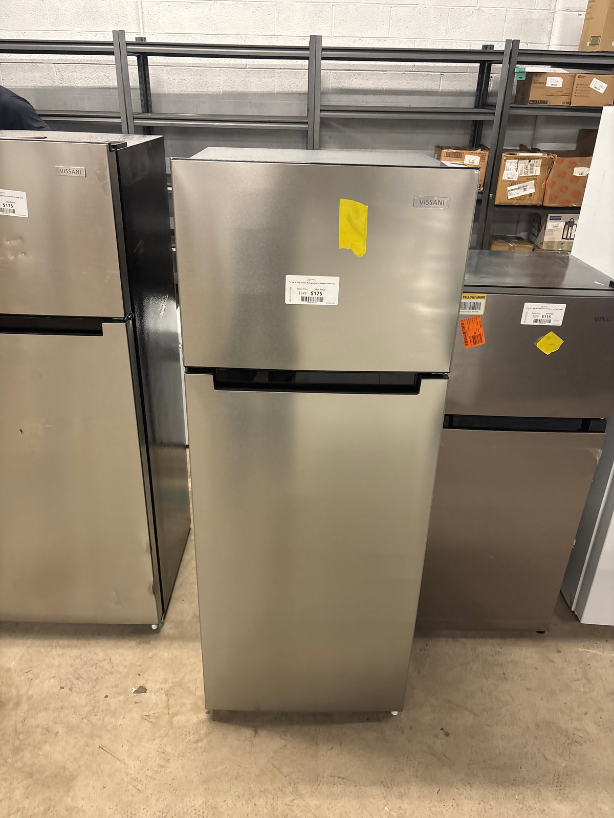 7.2 cu. ft. Top Freezer Refrigerator in Stainless Steel Look