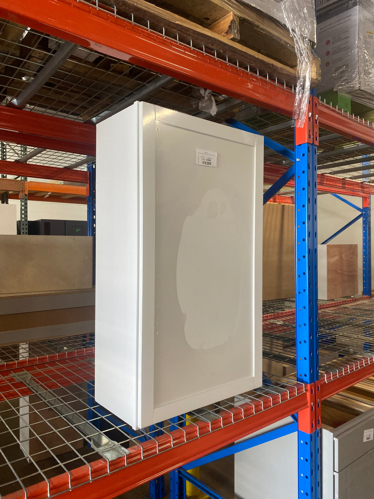 Courtland Polar White Finish Laminate Shaker Stock Assembled Wall Kitchen Cabinet 24 in. x 42 in. x 12 in.