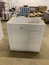 Westcourt 30 in. W x 21 in. D Bathroom Vanity Cabinet Only in White