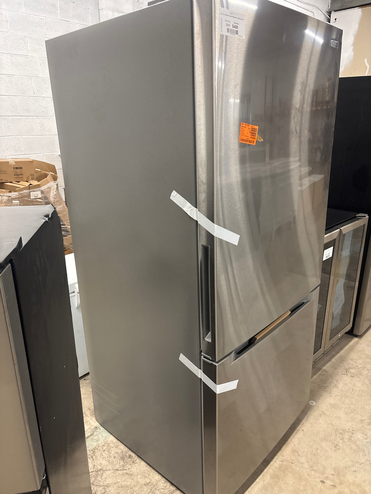 18.7 cu. ft. Bottom Freezer Refrigerator in Stainless Steel