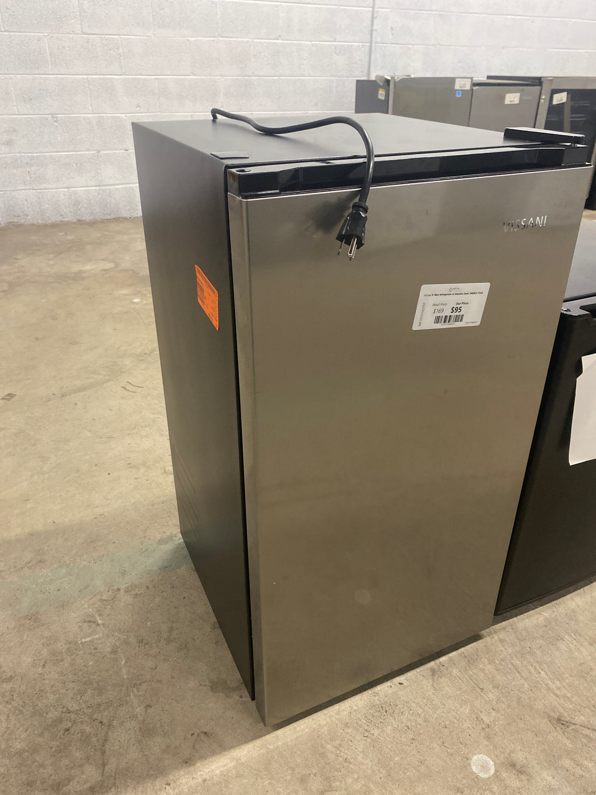 3.2 cu. ft. Mini Refrigerator in Stainless Steel, ENERGY STAR