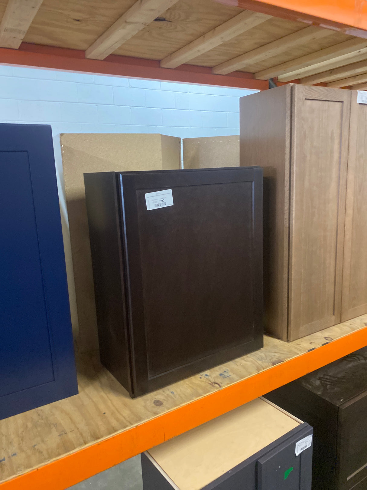 Shaker Assembled 24x30x12 in. Wall Kitchen Cabinet in Java