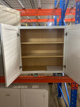 Courtland Shaker Assembled 30 in. x 30 in. x 12 in. Stock Wall Kitchen Cabinet in Polar White Finish