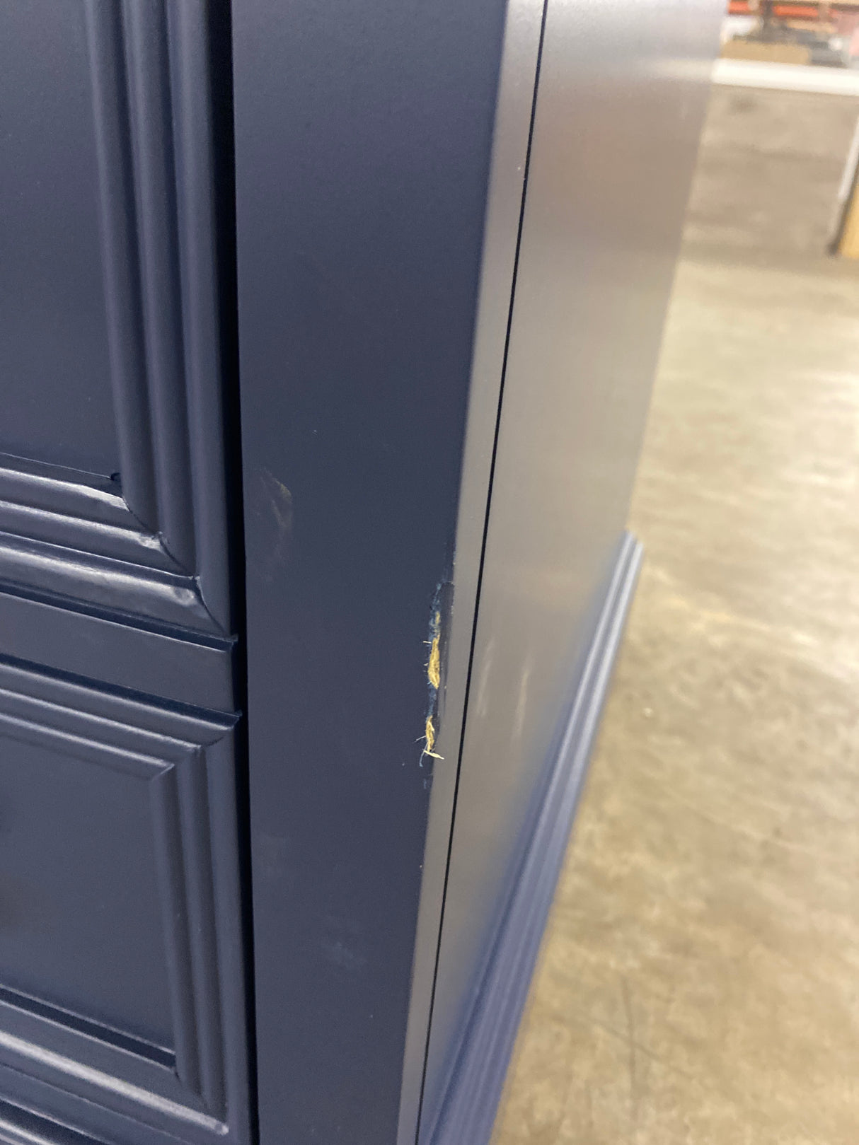 Fremont 49 in. W in 22 in. D x 34 in. H Vanity in Navy Blue with Grey Granite Top and White Sink