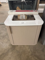 Miravaux 24 in. Single Sink Flaxen Beige Bath Vanity with Engineered White Top (Assembled)