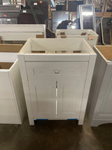 Clady 25 in. W x 19 in. D x 35 in. H Single Sink Freestanding Bath Vanity in White without Top