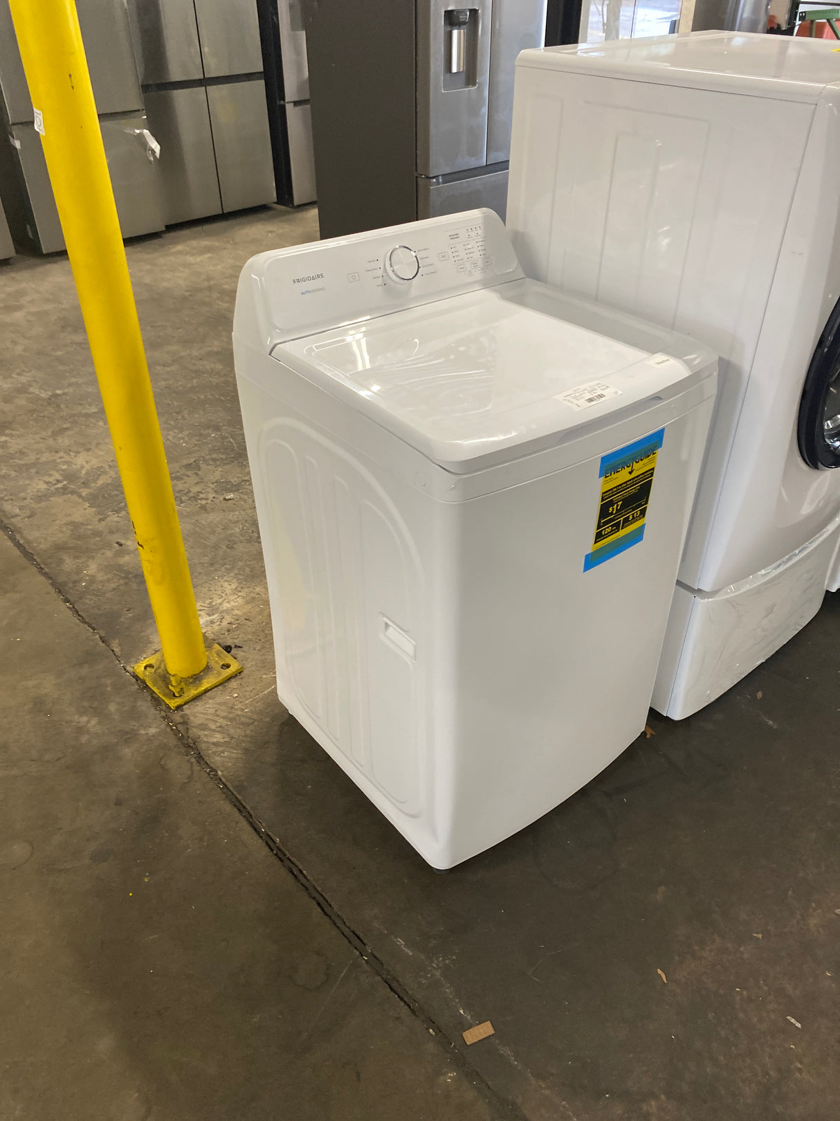 4.1 Cu. Ft. Top Load Washer in White with 8-Wash Cycles and Automatic Load Sensing