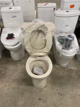 Cadet 3 Powerwash Tall Height 10 in. Rough 2-piece 1.6 GPF Single Flush Round Toilet in Bone, Seat Not Included