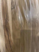 4 ft. L x 25 in. D Unfinished Teak Solid Wood Butcher Block Countertop With Square Edge