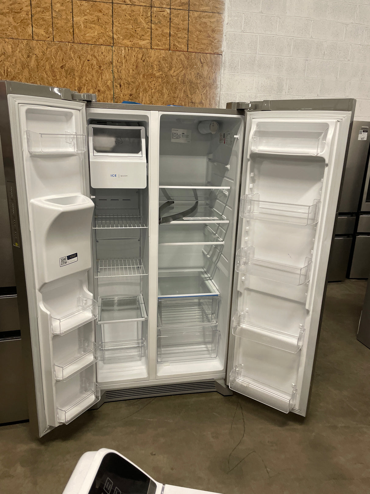 36 in. 26 cu. ft. Standard Depth Side by Side Refrigerator in Stainless Steel