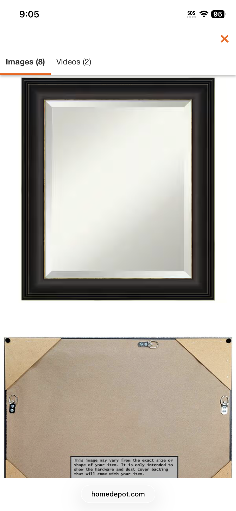 Medium Rectangle Trio Oil Rubbed Bronze Beveled Glass Casual Mirror (24.5 in. H x 20.5 in. W)