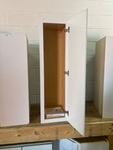 Hampton 12 in. W x 12 in. D x 42 in. H Assembled Wall Cabinet in Satin White