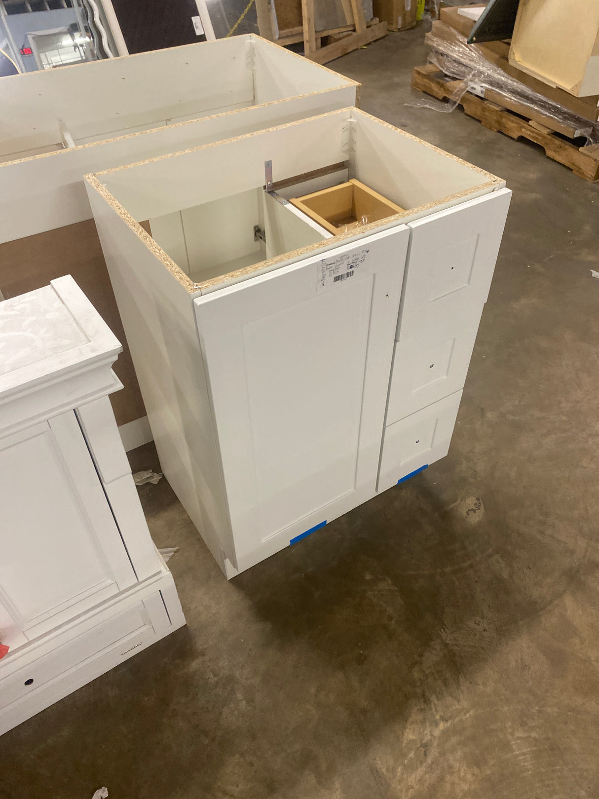 Bannister 24.5 in. W x 18.75 in. D Bath Vanity in White without Top