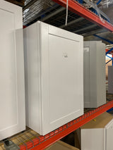 Shaker Satin White Stock Assembled Wall Kitchen Cabinet (24 in. x 36 in. x 12 in.)