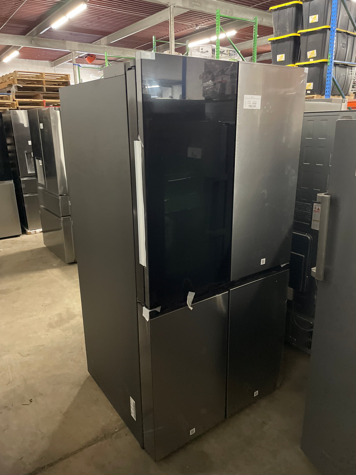 Samsung - 36 in. Wide Bespoke 29 Cu. Ft. 4-Door Flex French Door Refrigerator