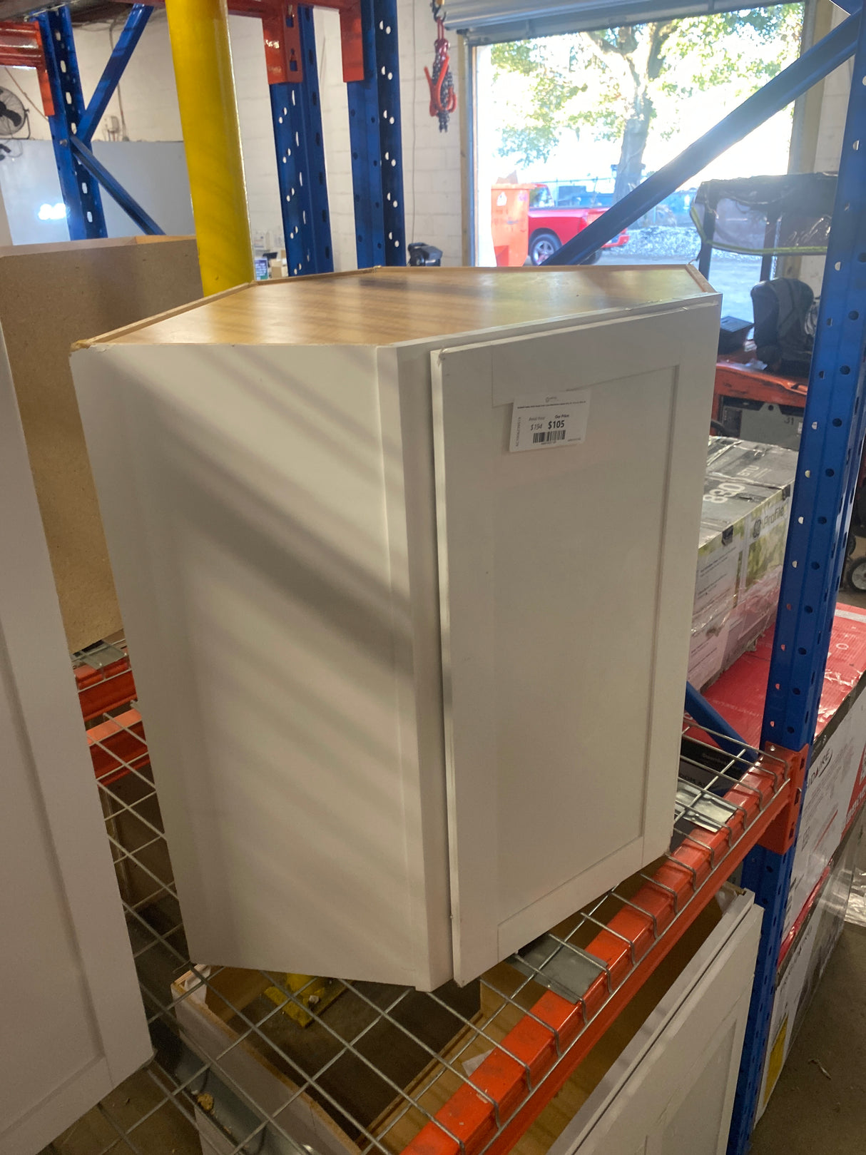 Westfield Feather White Shaker Stock Corner Wall Kitchen Cabinet (24 in. W x 12 in. D x 30 in. H)