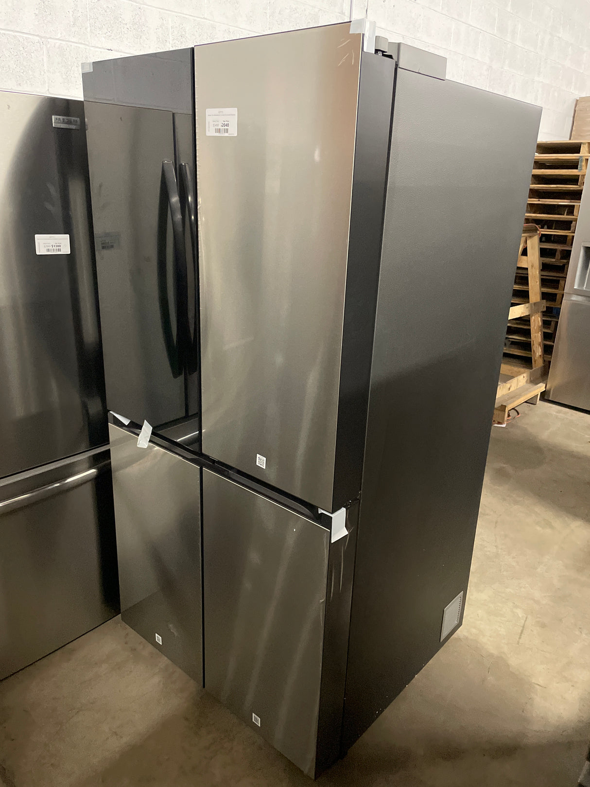 Samsung - 36 in. Wide Bespoke 29 Cu. Ft. 4-Door Flex French Door Refrigerator