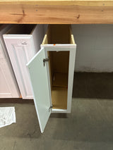 Hampton Satin White Raised Panel Stock Assembled Base Kitchen Cabinet with Drawer Glides (12 in. x 34.5 in. x 24 in.)