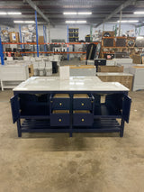 Newport Legacy Vanity 72"x22"x34" in Blue