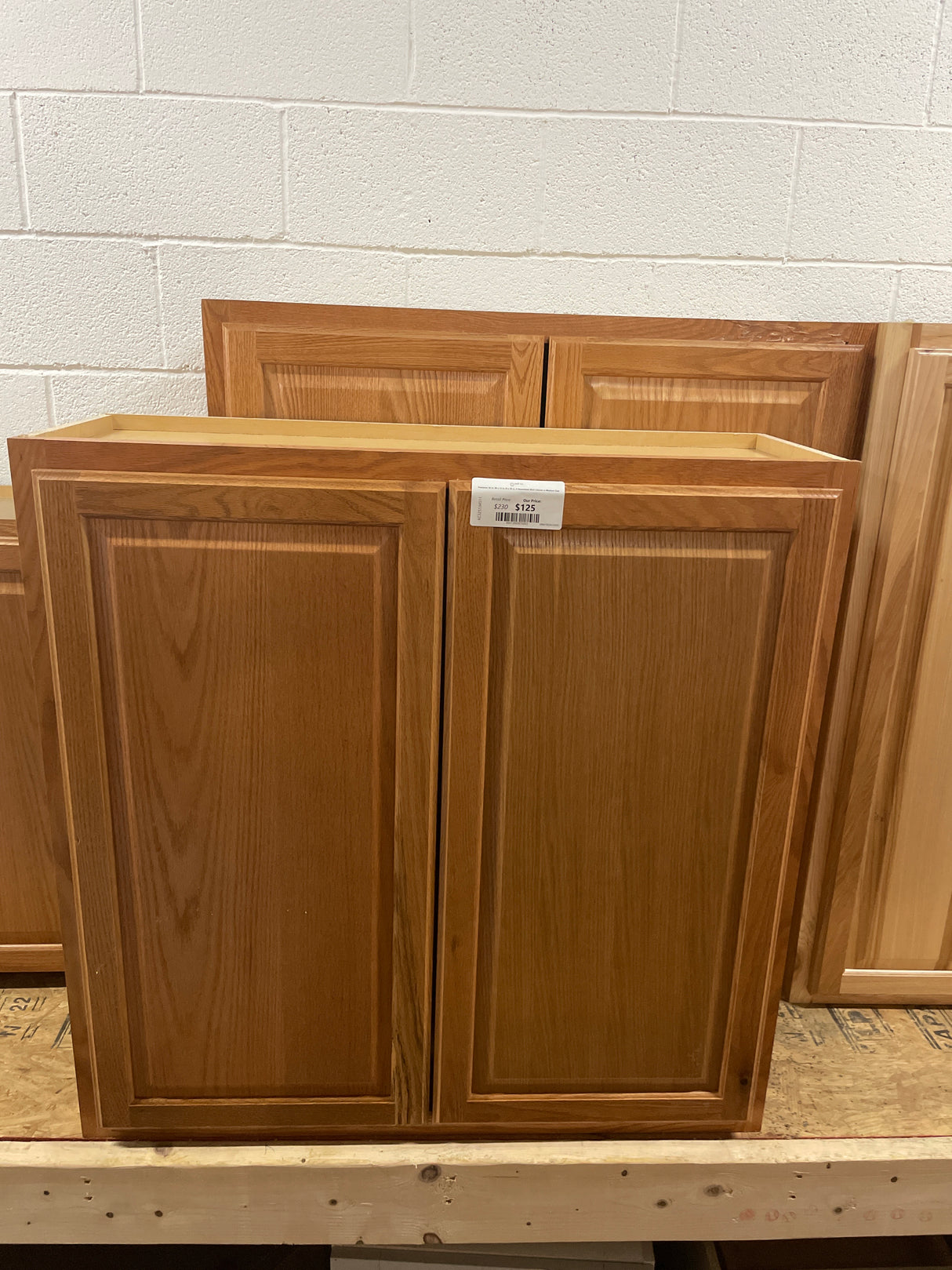 Hampton 36 in. W x 12 in. D x 36 in. H Assembled Wall Cabinet in Medium Oak